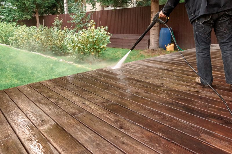 Power Washing a Deck